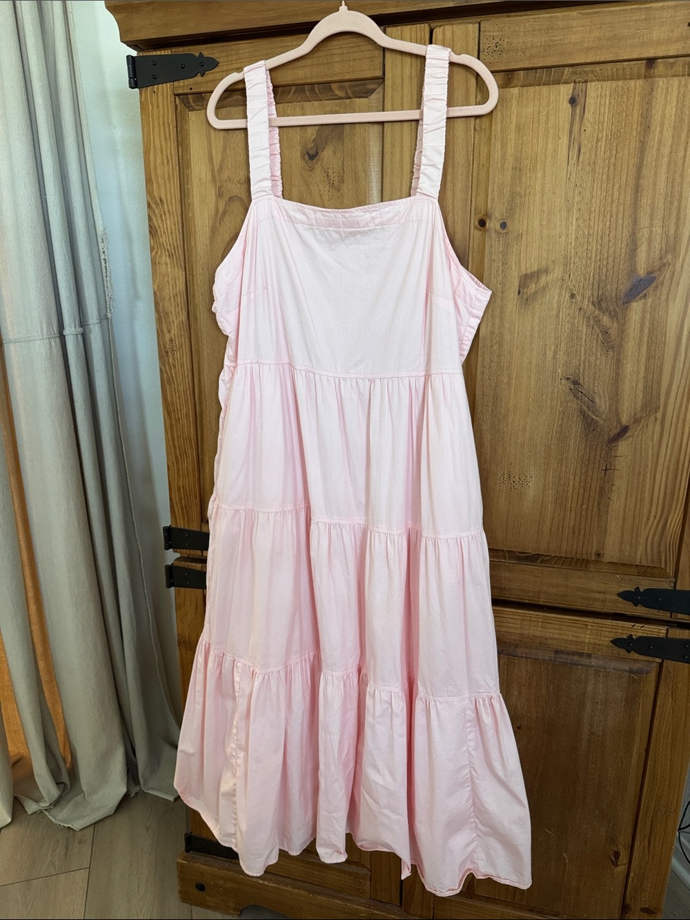 Free Assembly XXL Light Pink Tiered Sundress